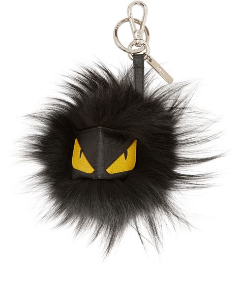 fendi fur keyring|fendi luggage keyring.